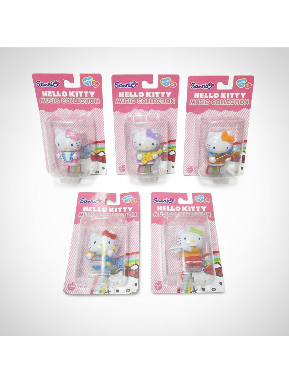 Hello Kitty Sanrio Music Collection Series 5pc LOT -New Collectible Figures